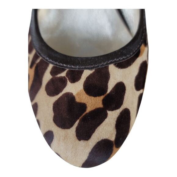 Boden‎ Lilli Calf Hair Leopard Print Mary Jane Mid Heels Pumps
 Size 36 EU /6 US - Picture 2 of 11